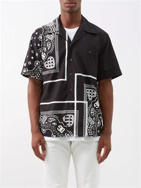 dolce gabbana bandana print shirt